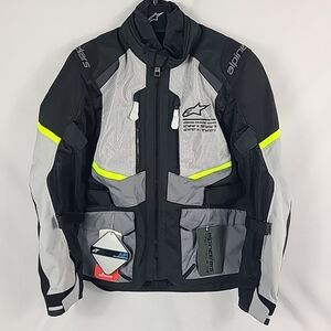 Alpinestars Andes Air Drystar Motorcycle Jacket Ice Gray/Dark Gray/Black Sz L